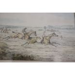 After Thomas Henry AlkenA set of four fox hunting printsColoured aquatints by Thomas Sutherland,