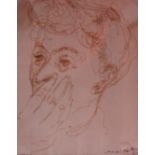 Mane Katz (French, 1894-1962)Portrait of a ladyPen drawingSigned lower right 17.5cm x 14cm