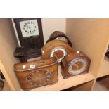 A large quantity of assorted mantel clocks and a few wall clocks