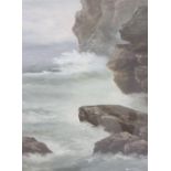 H... Palmer (early 20th Century) Coastal scenesOil on board, a pairSigned (2)