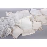 A quantity of early 20th century household linens, including: a pillow case, a nightdress case,