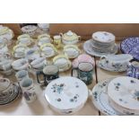 A mixed lot of ceramics and glassware to include part services etc