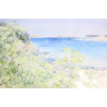 Nan Heath (1922-1995)'Porthmelion Beach'WatercolourSigned in pencil lower right36cm x 54.5cm