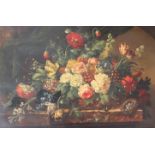 Dutch SchoolStill life of flowersOil on canvasUnsigned68cm x 99cm