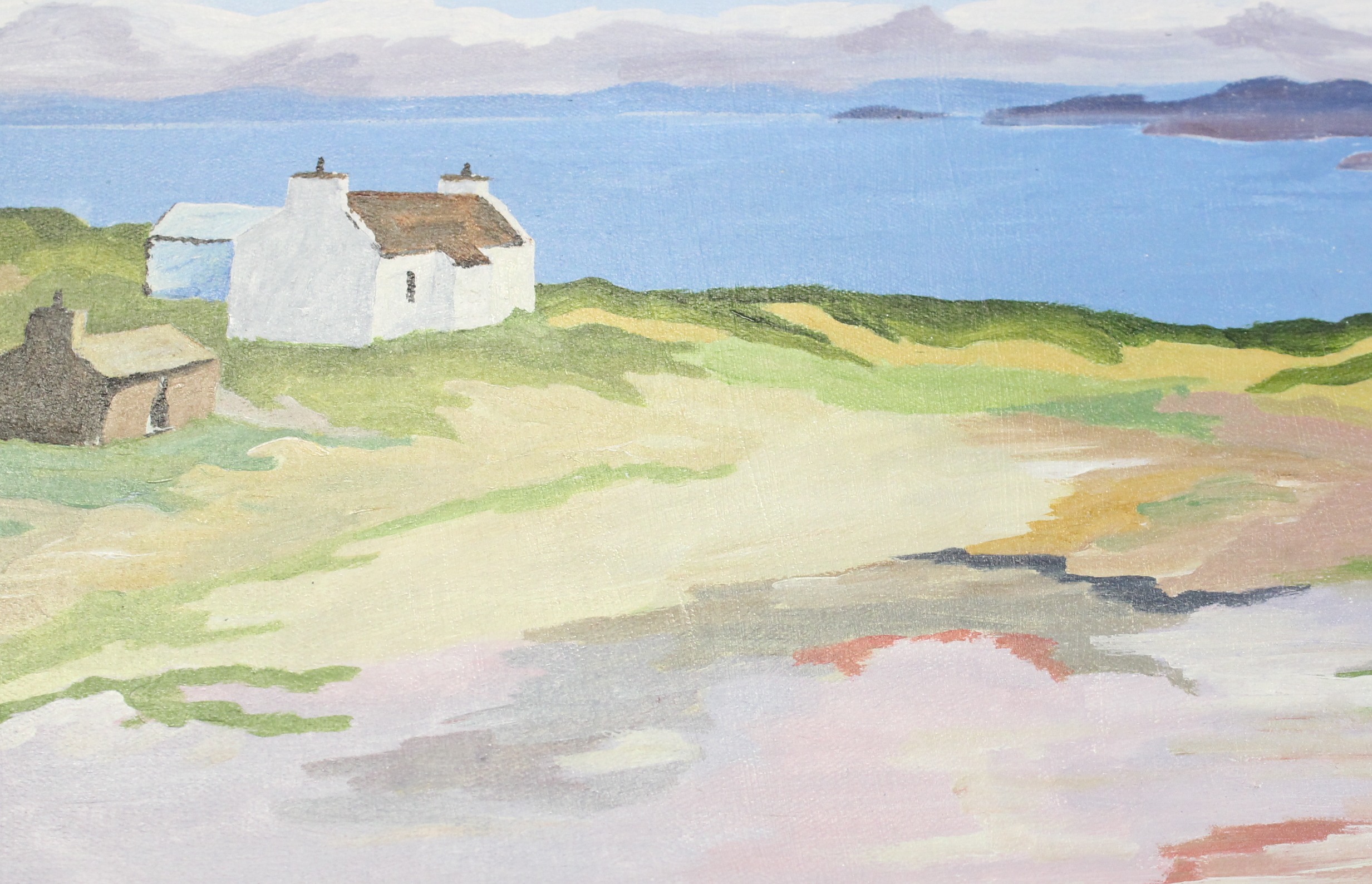 Attributed to Donald McIntyre (1923-2009)Scottish Loch sceneOil on board Initialled lower left29.5cm
