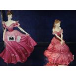 Four Coalport figures 'The Collingwood Collection Mary' exclusive to the Coalport Collectors members