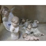 Four Lladro cherubs and a Lladro angel (5)