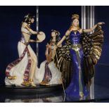 Royal Worcester figure 'Music of the Nile' limited edition no. 145 of 4950, with box and certificate