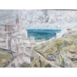 Josep Morato Aragones (b.1923)Coastal village sceneOil on canvasSigned lower left47cm x 61 cm.