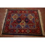 A Hamadan rug 105 x 90cm