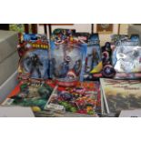 A quantity of comics and collectors toys to include 'Fantastic Four', from vols. 1, 2 & 3 'Thor'