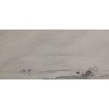 Edward Julius Detmold (1883-1957)'By the Riverbank' Etching16.5cm x 31.5cm