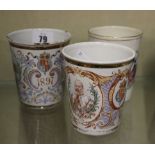 A small collection of Royal commemorative mugs and other ceramics