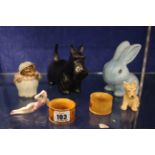 Sylvac, Beswick Beatrix Potter Mrs Tiggy-Winkle, Johnny Townmouse, napkin rings etc