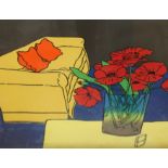 Trevor Allen (1939-2008)'Poppies in a Pot'Artists proofSigned in pencil to the margin57cm x 60cm