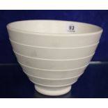 Keith Murray (1892-1981) for Wedgwood Bowl, conical shaped, 13.5cm high