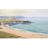 Sam Mclarnon (Irish 1923 - 2013) 'Whitepark Bay'WatercolourSigned lower left28cm x 46cm