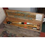 A Slazenger croquet set, boxed