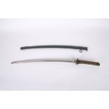 A Second World War Japanese N.C.O. Sword Katana with Matching Numbers of standard production