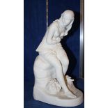 A Minton Parianware figure of Dorothea, marked to base, 35cm high