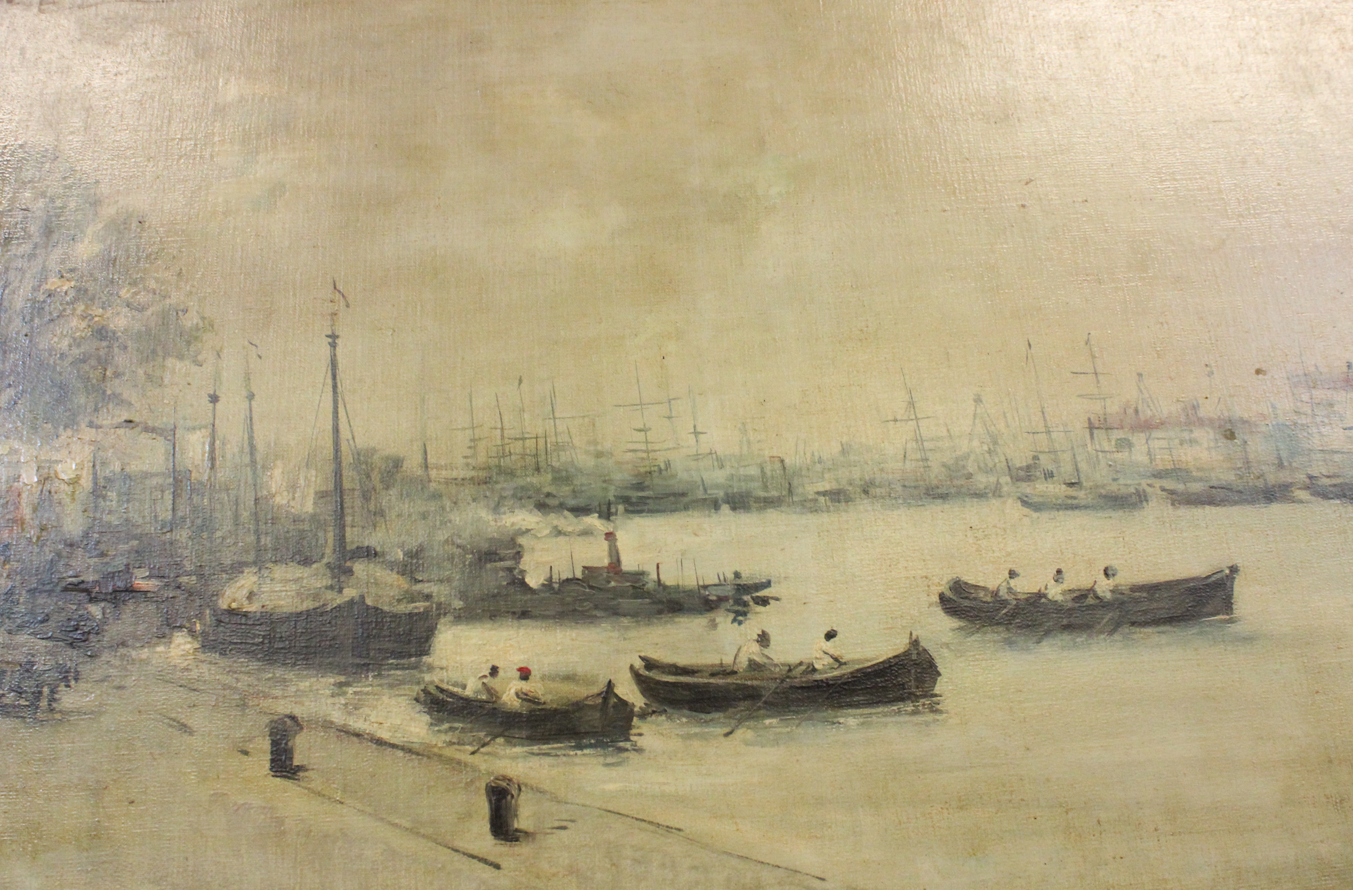 Boulard() (20th Century School)Continental harbour sceneOil on canvasSigned48cm x 78cm