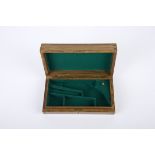 A Hand-Made Contemporary 5” Colt Revolver Oak Gun Case fitted and lined in green baize, 29cm x