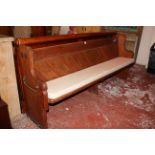 A pitch pine pew 197cm length