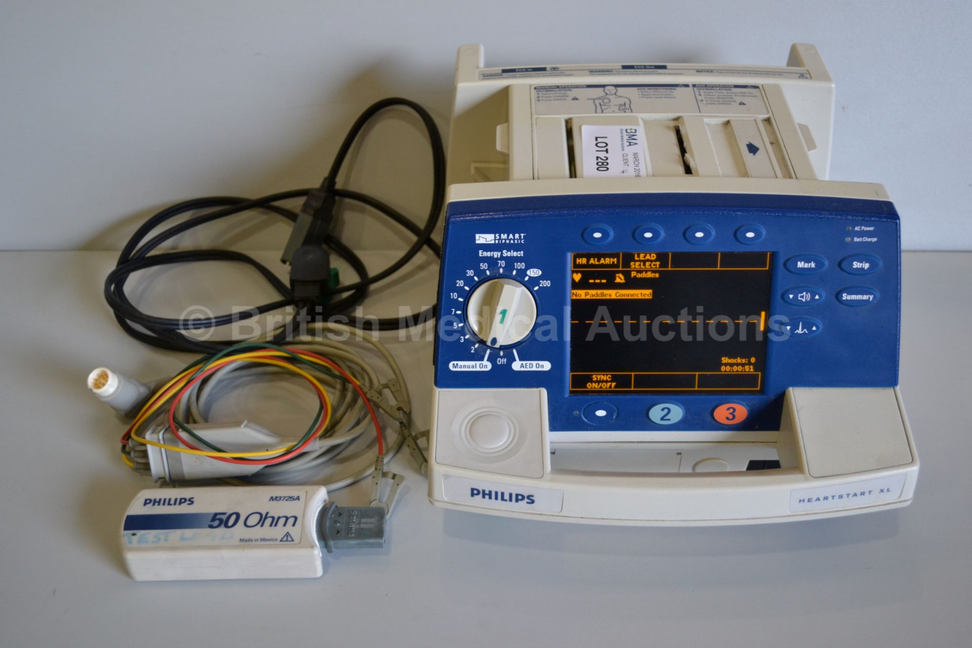 Philips Heartstart XL Smart Biphasic Defibrillator