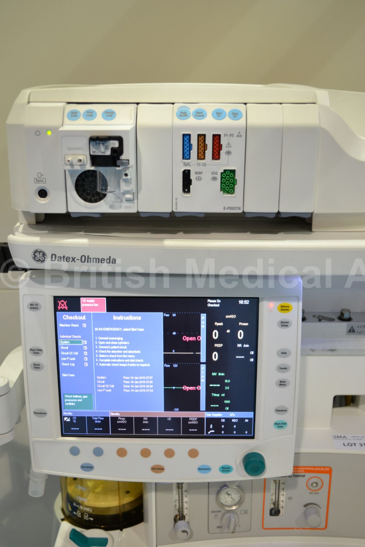 GE Datex Ohmeda Avance Anaesthetic Trolley with bu - Image 2 of 9