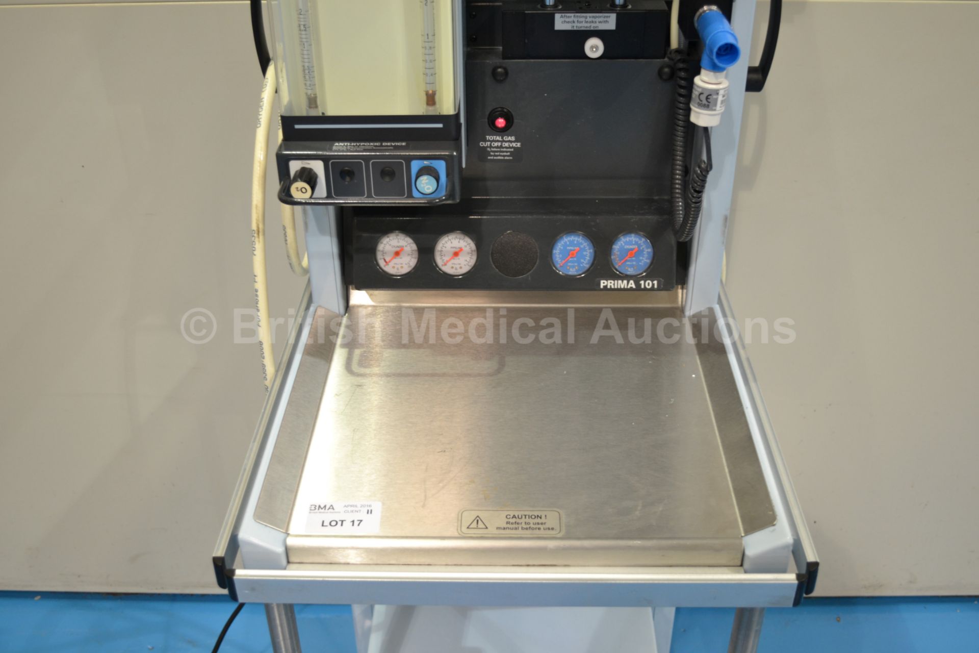 Penlon Prima 101 Anaesthetic Trolley with Built In - Image 2 of 4