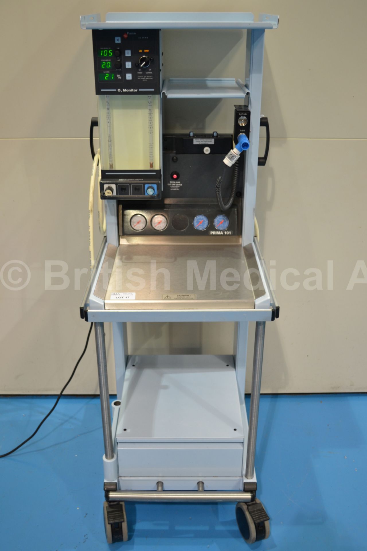 Penlon Prima 101 Anaesthetic Trolley with Built In