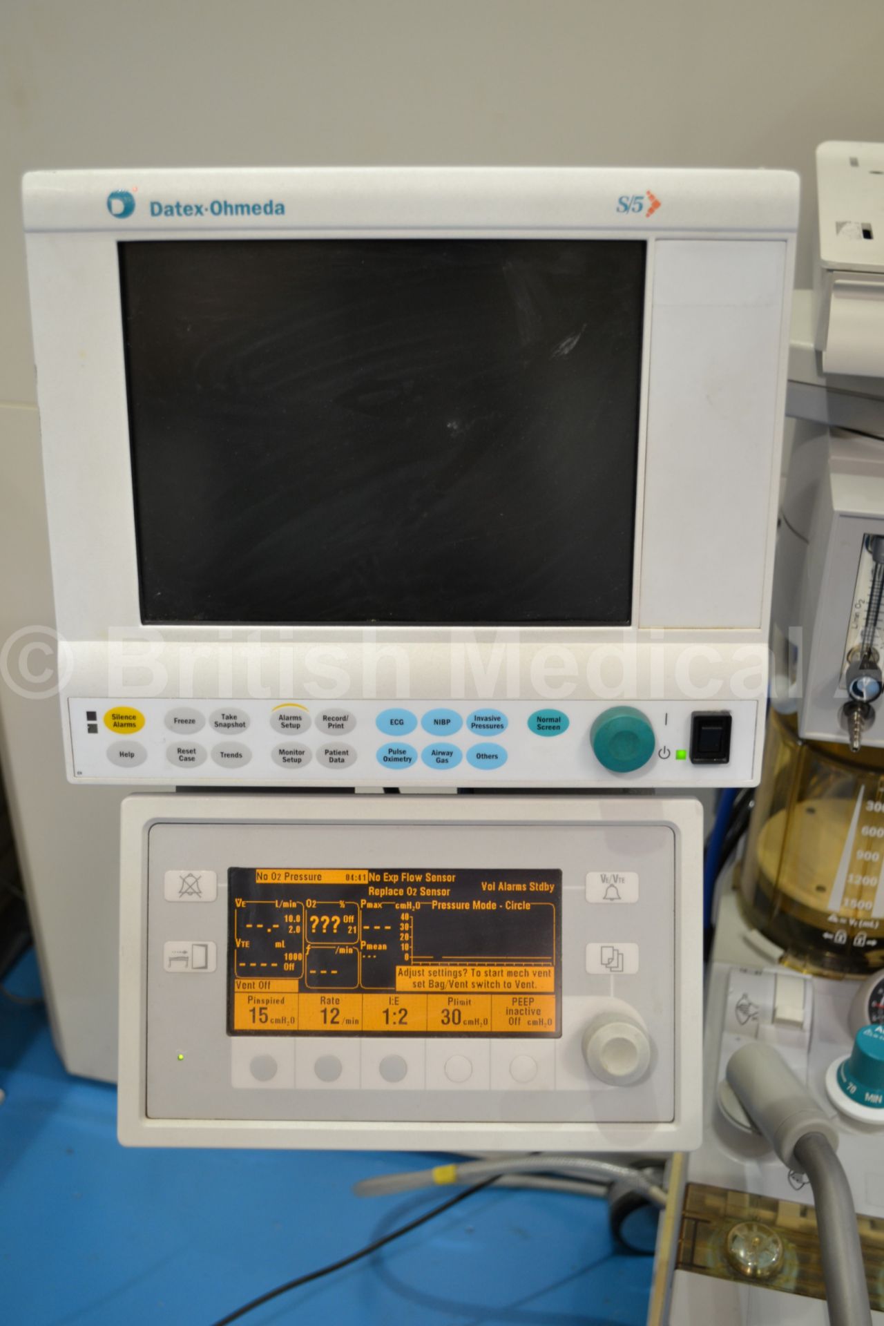 Datex Ohmeda Aestiva/5 Anaesthetic Trolley with Da - Image 2 of 7