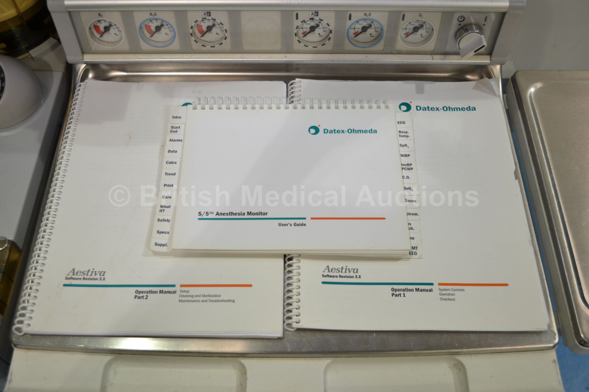 Datex Ohmeda Aestiva/5 Anaesthetic Trolley with Da - Image 7 of 7