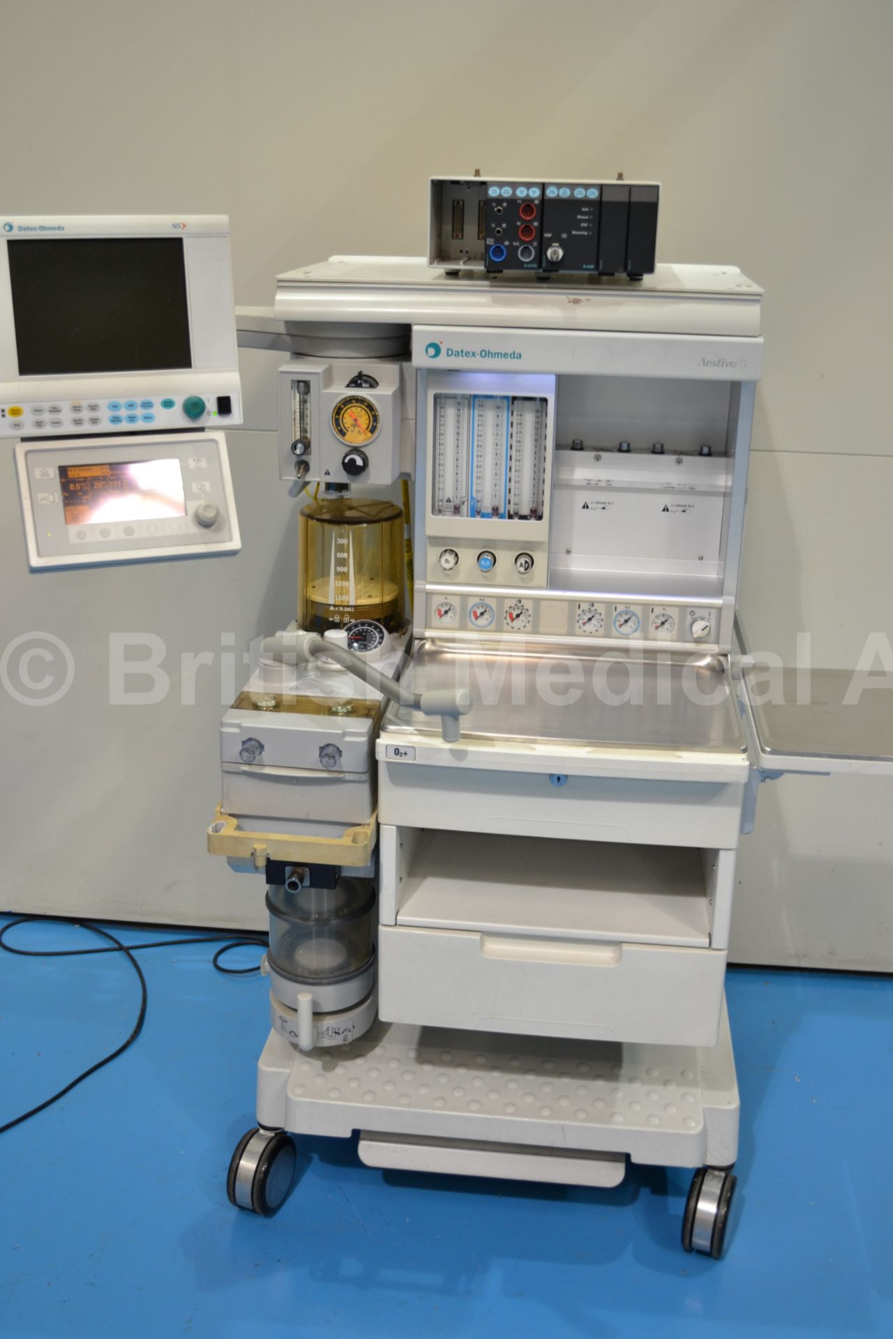 Datex Ohmeda Aestiva/5 Anaesthetic Trolley with Da