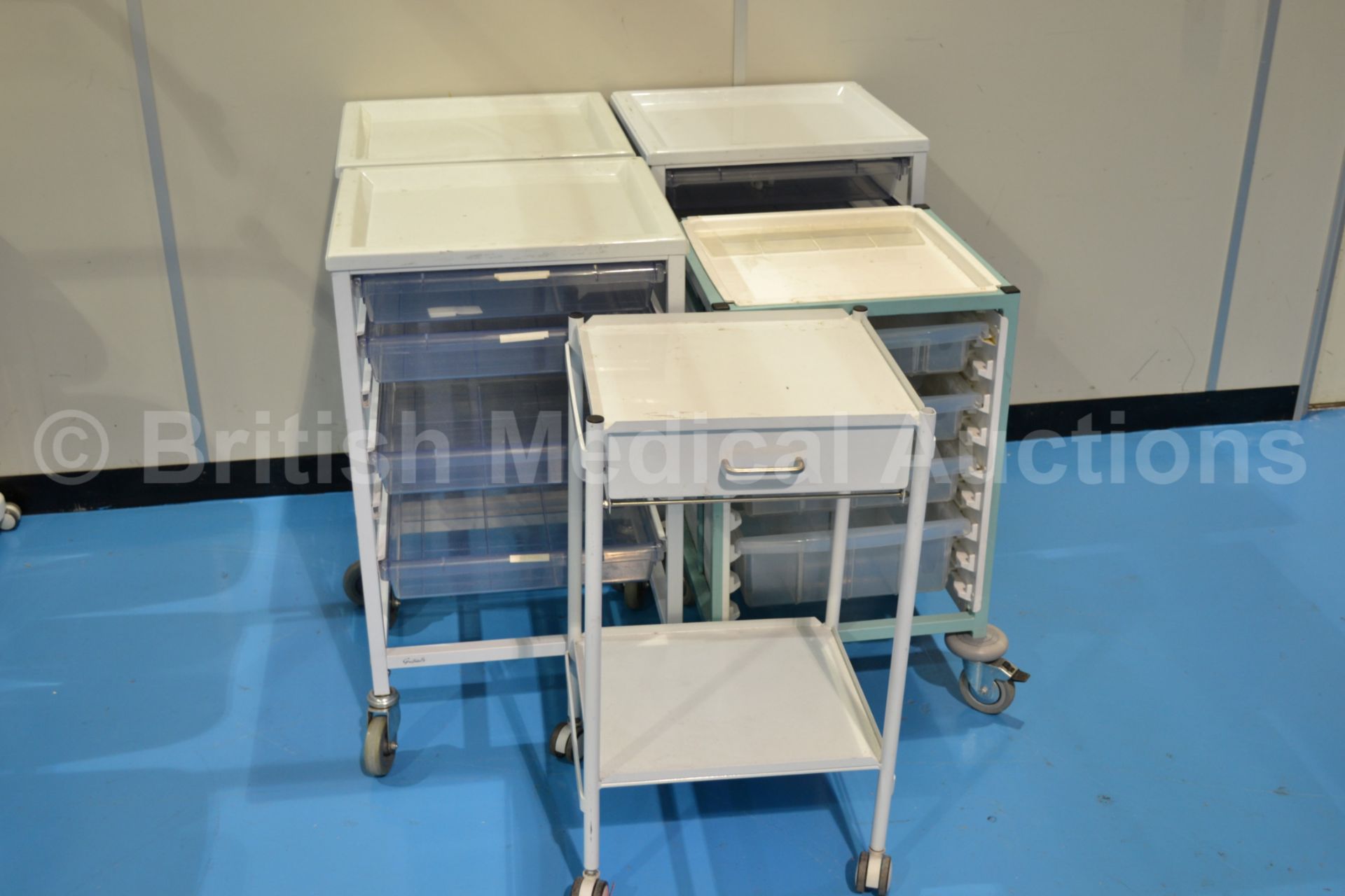 Lot of Medical Trolleys/Drawers