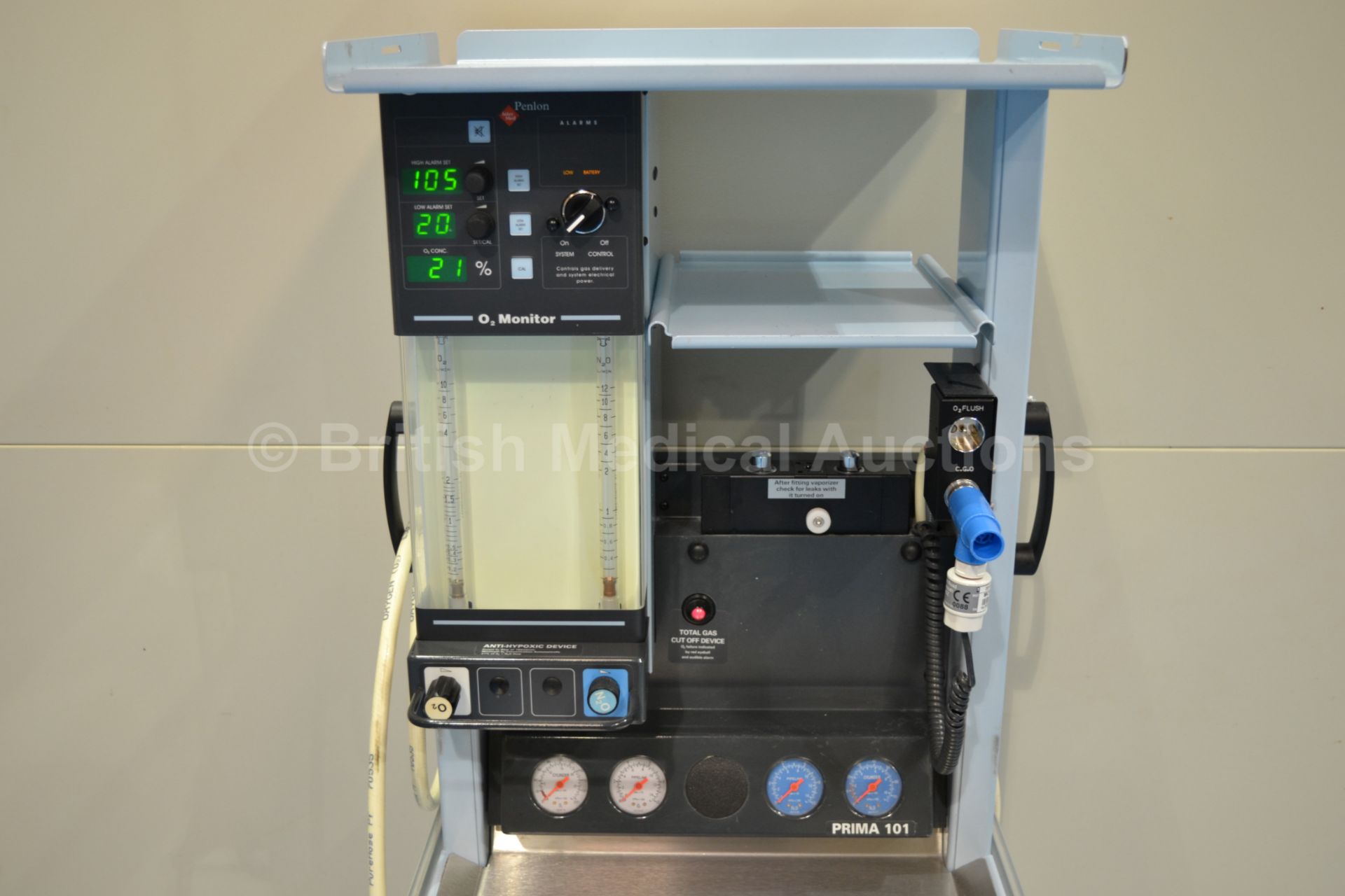 Penlon Prima 101 Anaesthetic Trolley with Built In - Image 3 of 4