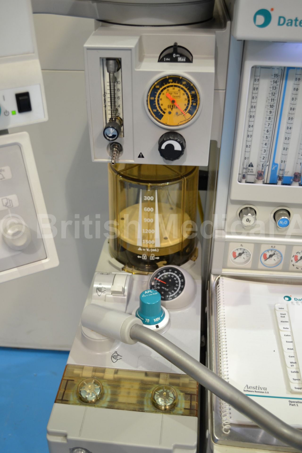 Datex Ohmeda Aestiva/5 Anaesthetic Trolley with Da - Image 6 of 7