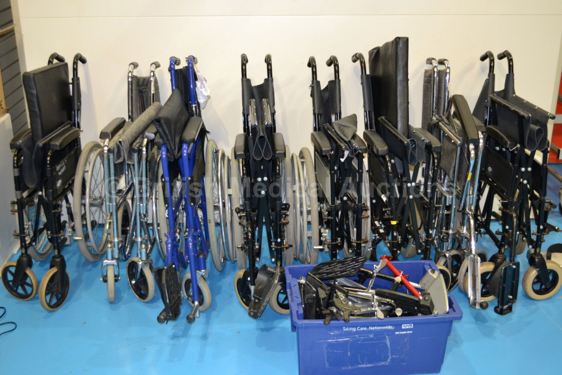 Job Lot of Wheelchairs and Footrests