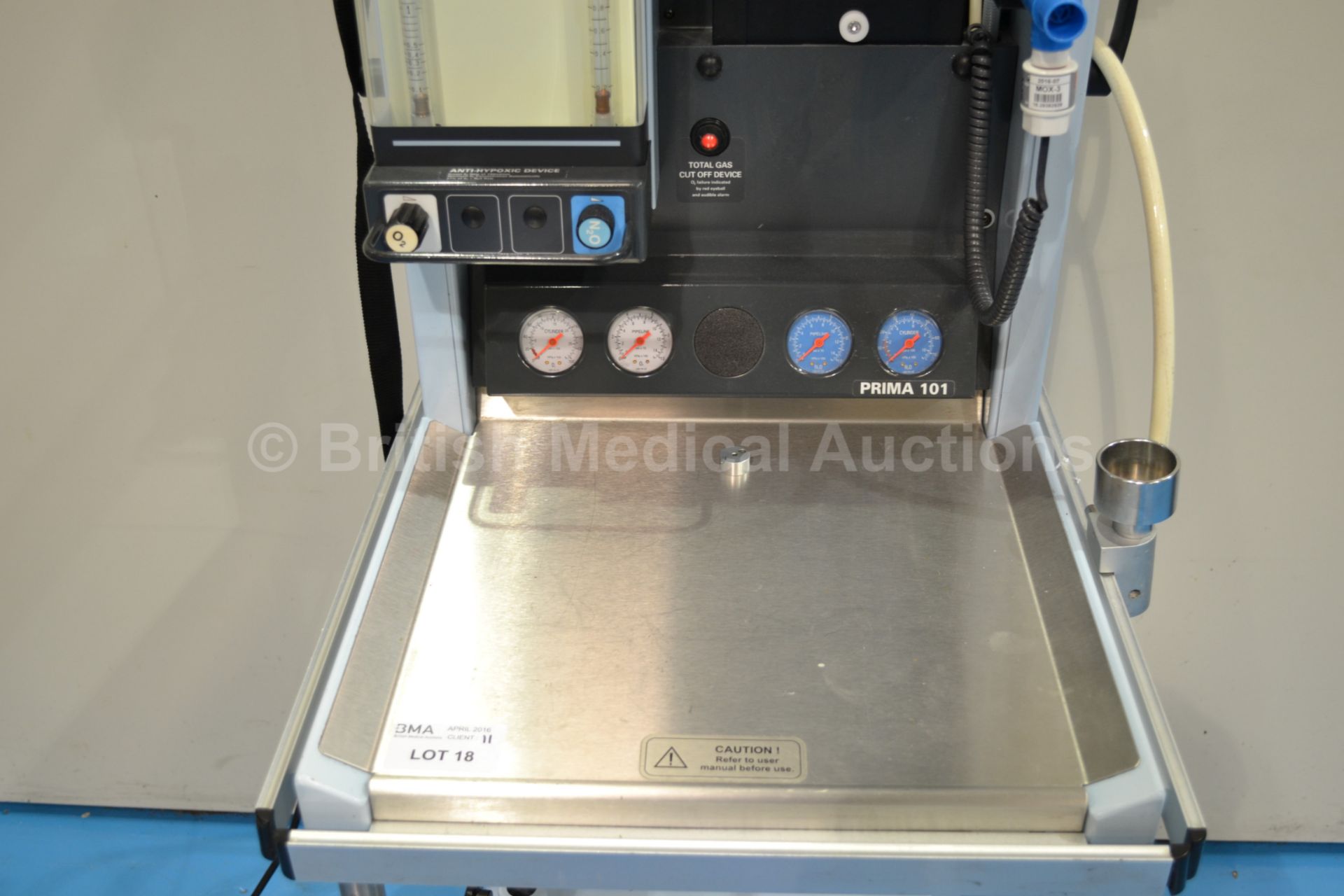 Penlon Prima 101 Anaesthetic Trolley with Built In - Image 2 of 4