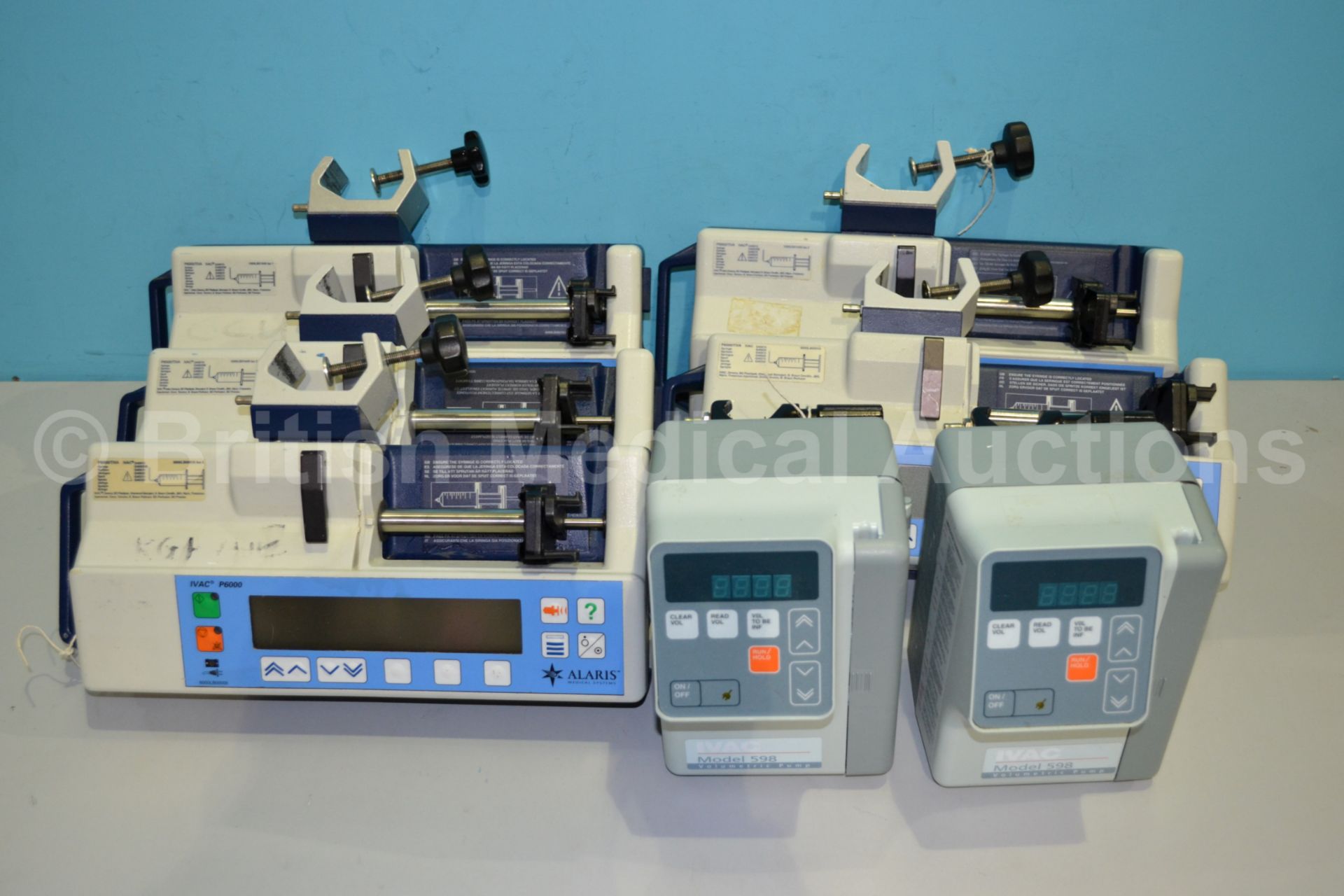 5 x Alaris Ivac P6000 Syringe Pumps and 2 x Ivac M