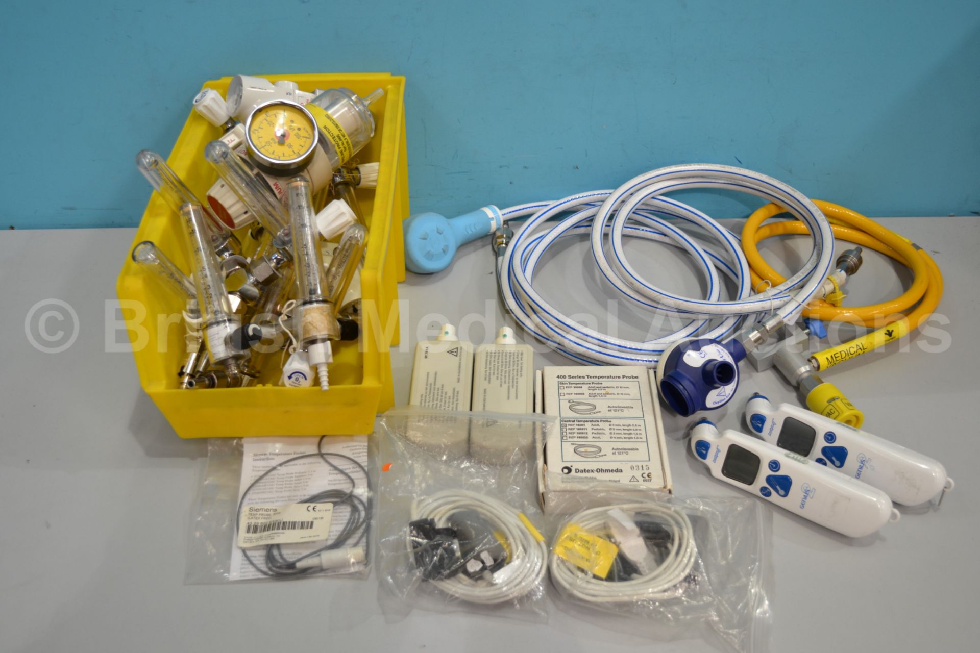 Job Lot Including Entonox Hoses, Genius 2 Ear Ther