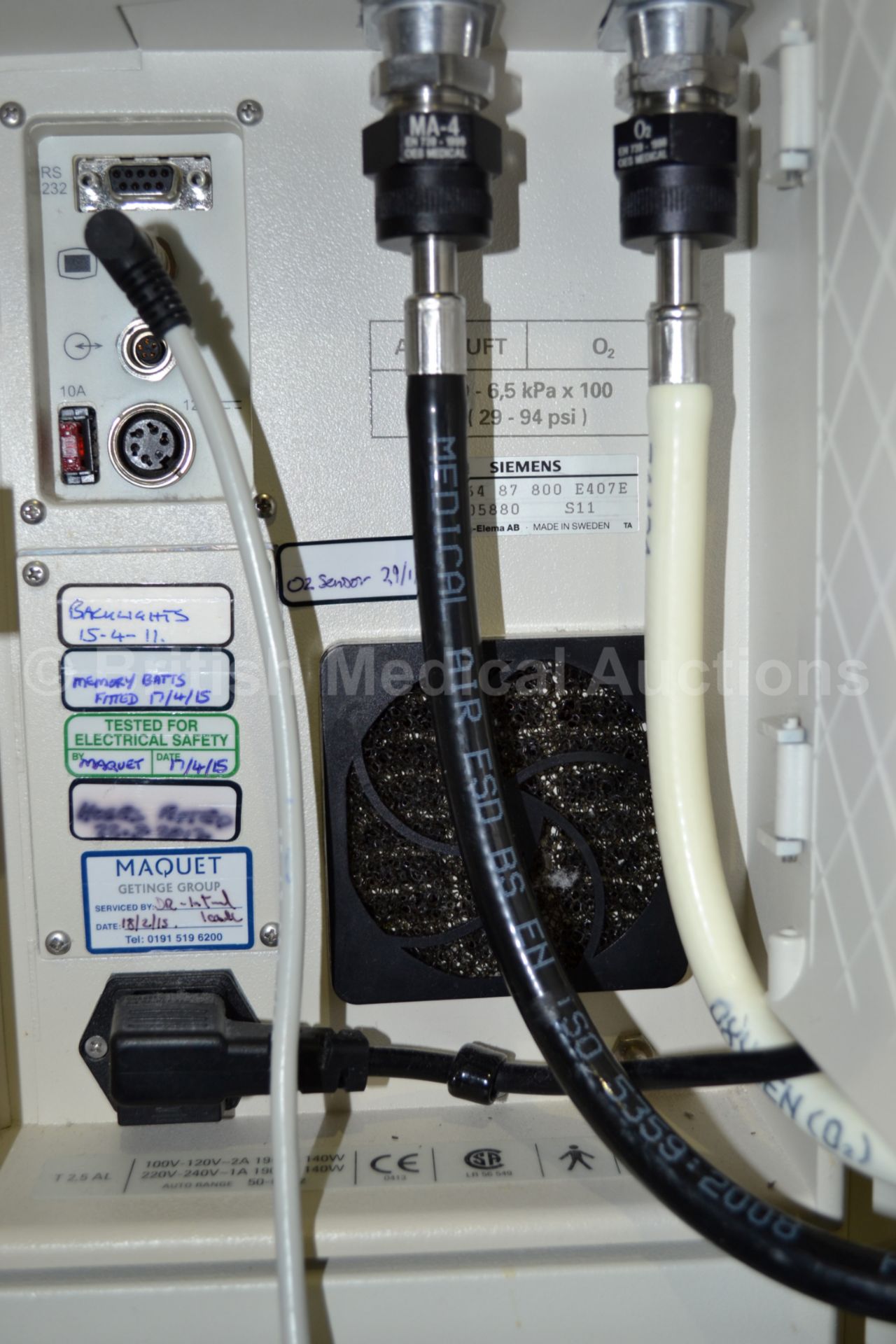 Siemens Servo-i Ventilator System with 4 Battery M - Image 4 of 4