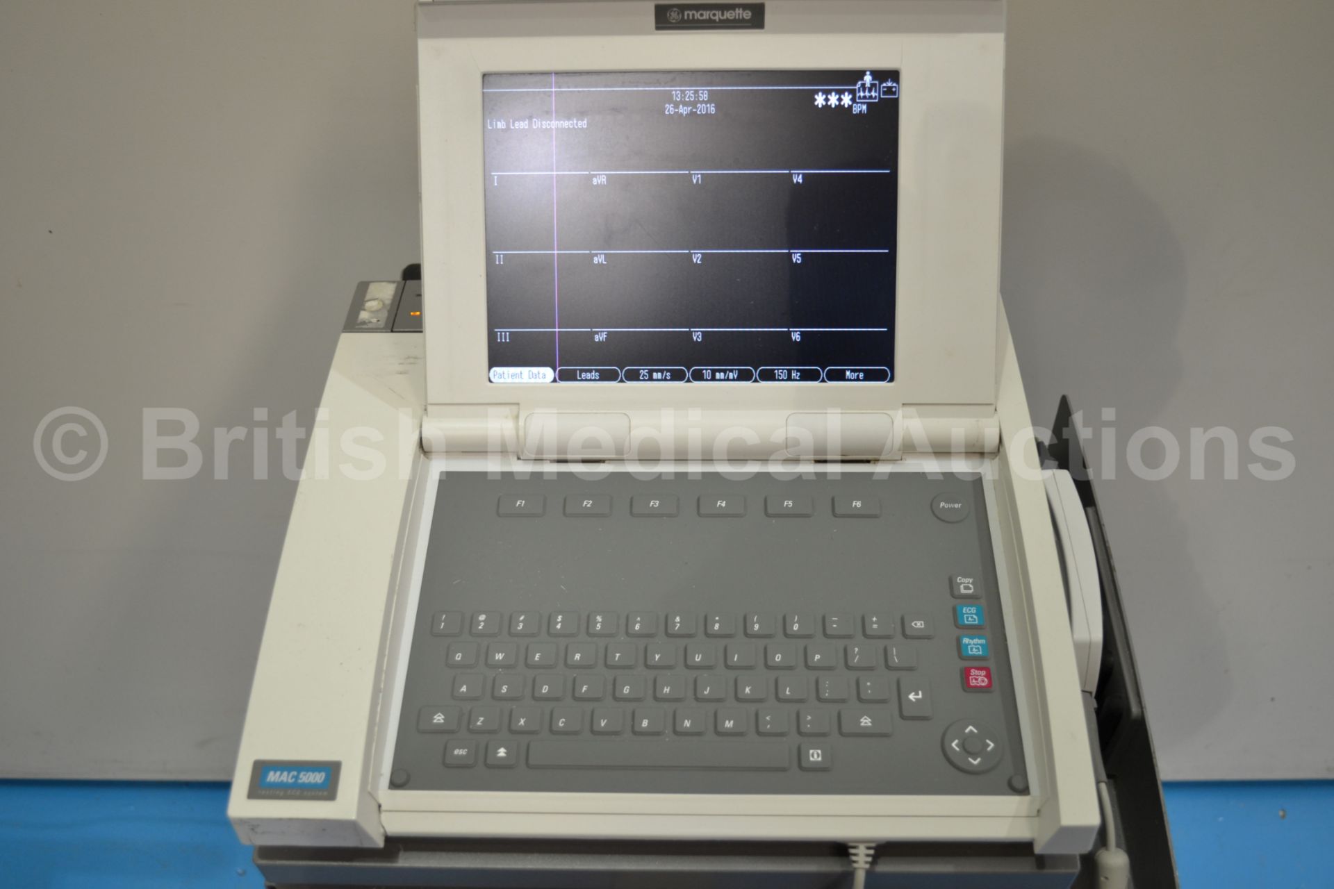 GE Marquette MAC 5000 Resting ECG System with ECG - Image 2 of 3