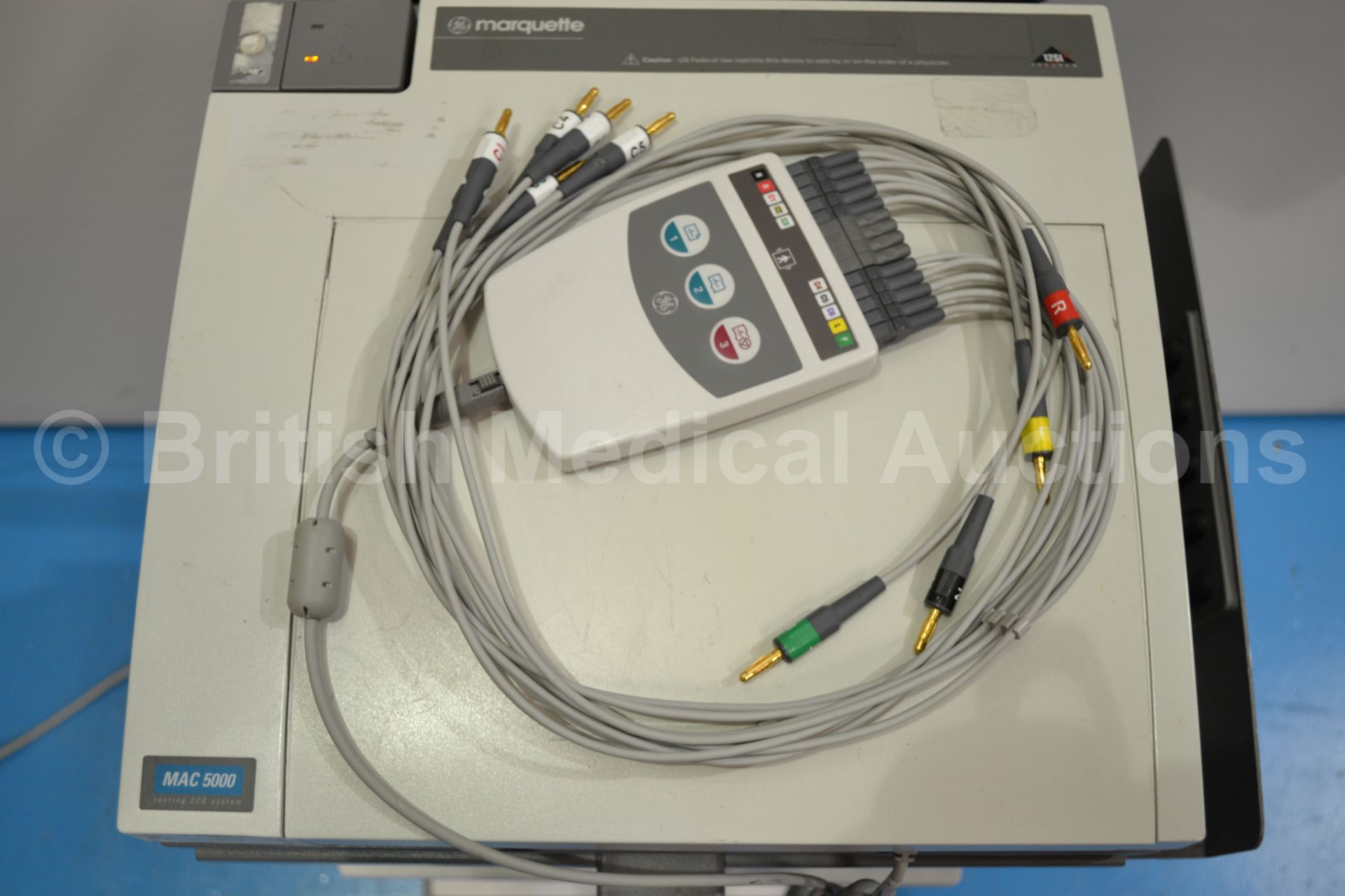 GE Marquette MAC 5000 Resting ECG System with ECG - Image 3 of 3