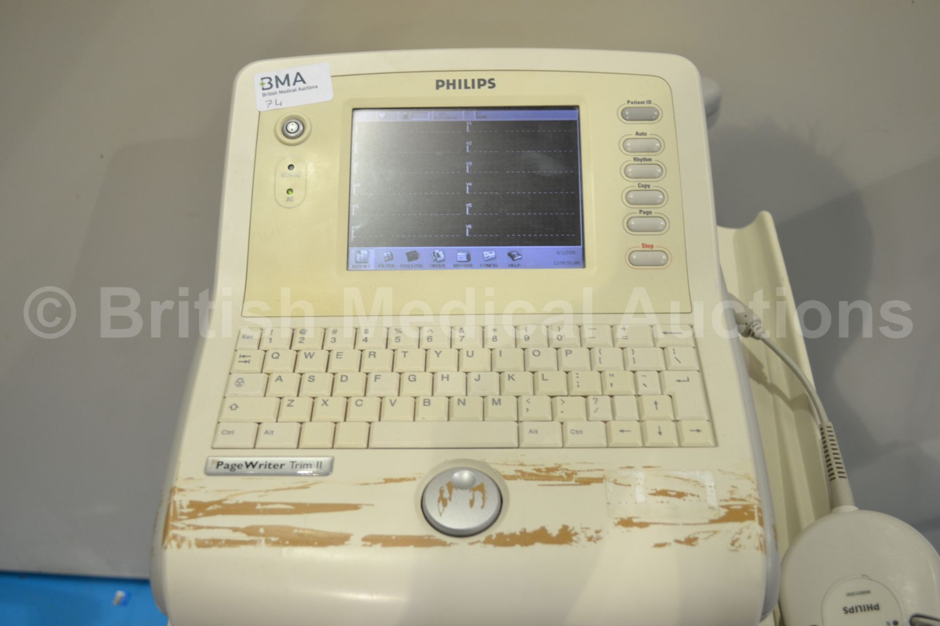 Philips PageWriter Trim II ECG Machine with ECG Le - Image 2 of 3