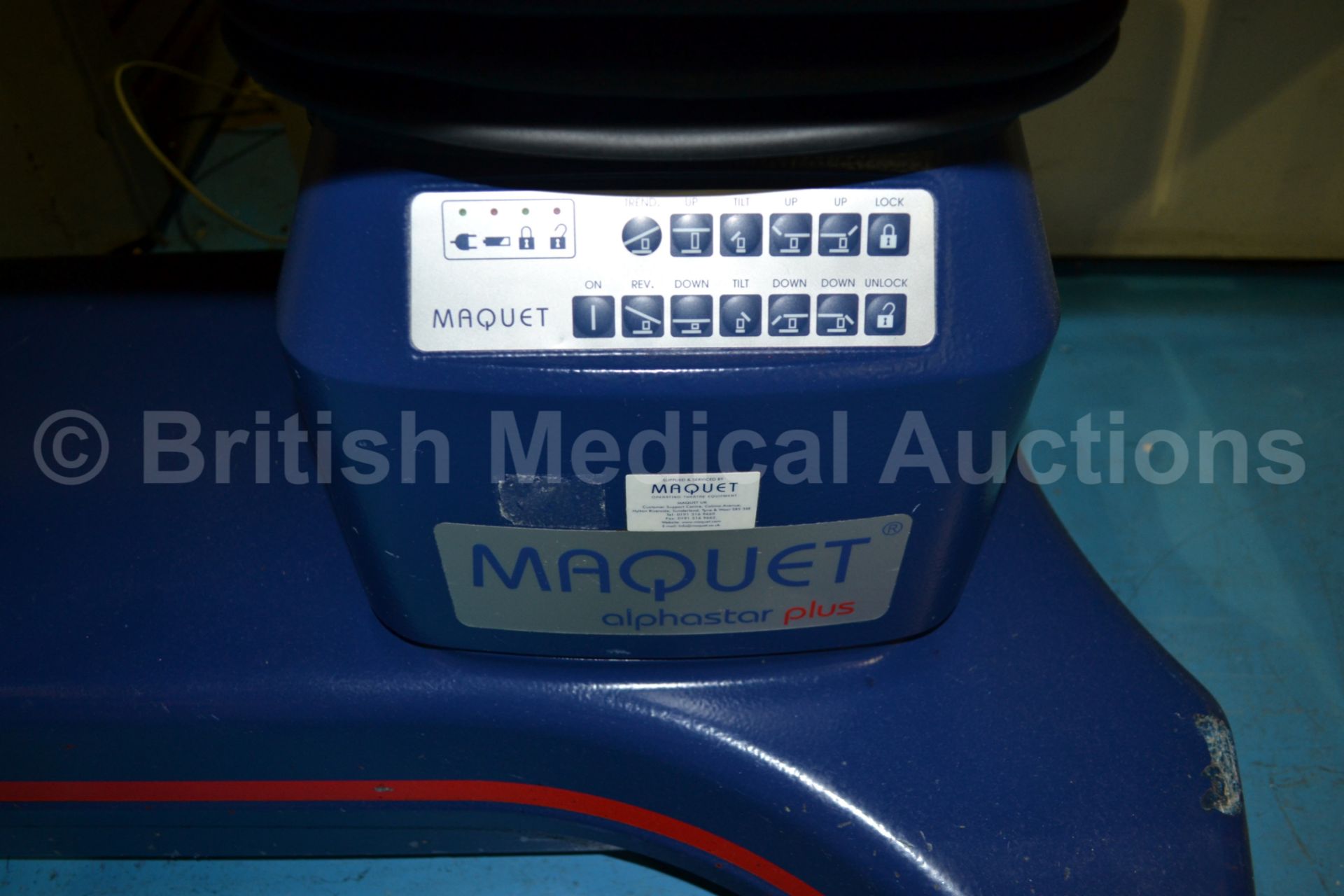 Maquet Alphastar Plus Operating Table (Tested work - Image 3 of 3