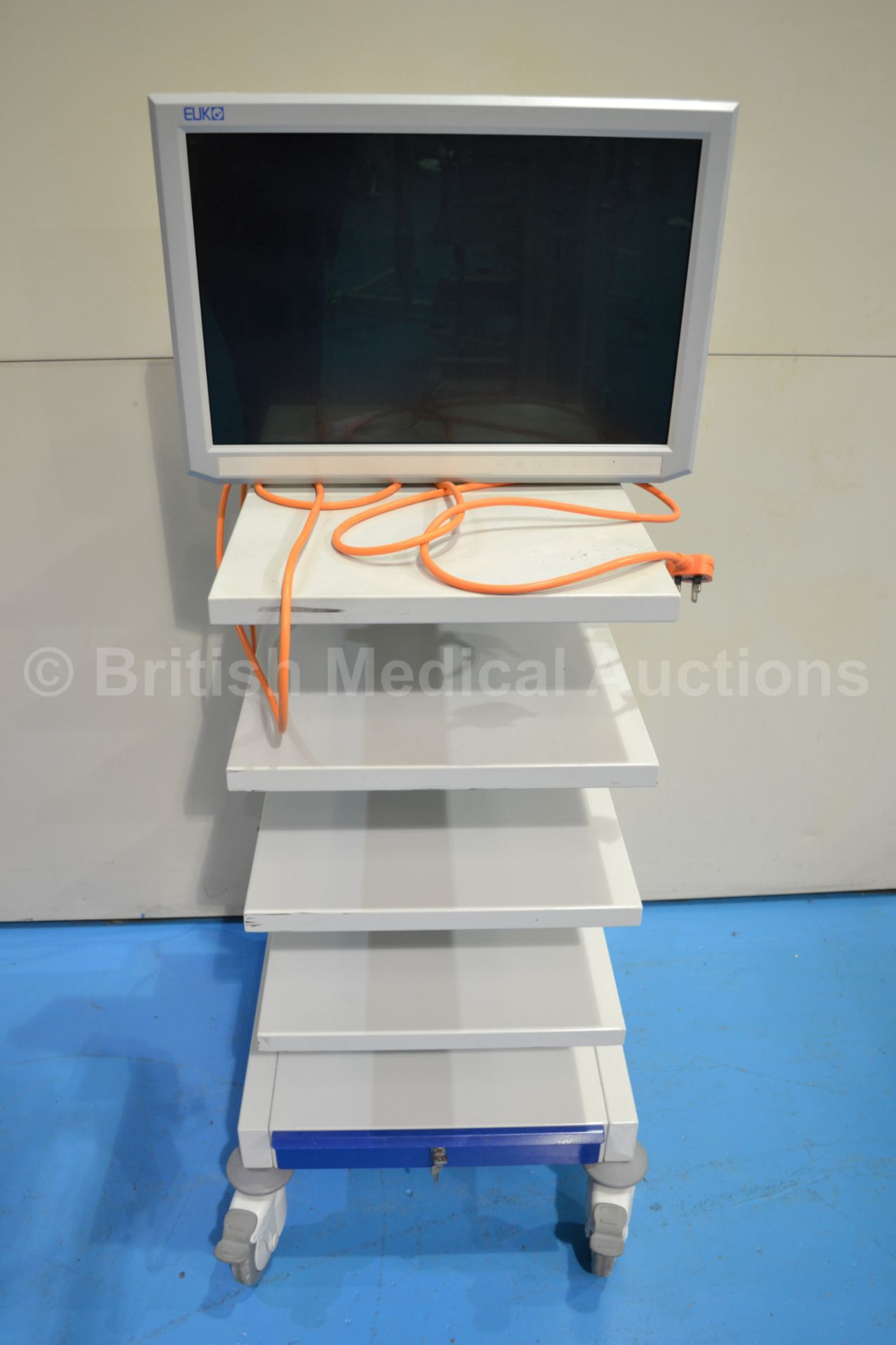 EUK Endoscopy Stack System Trolley with Monitor