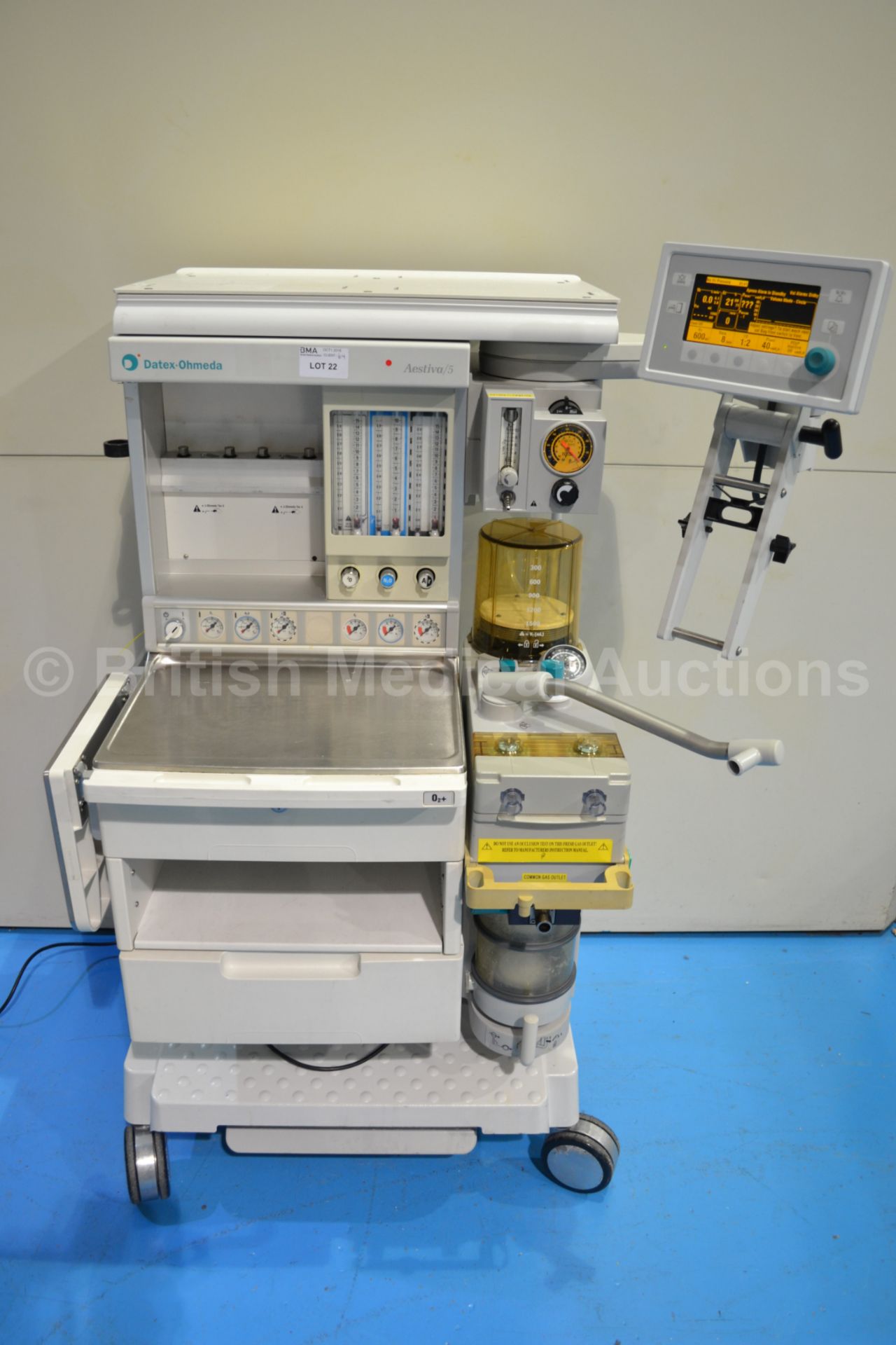 Datex Ohmeda Aestiva/5 Anaesthesia System with Dat