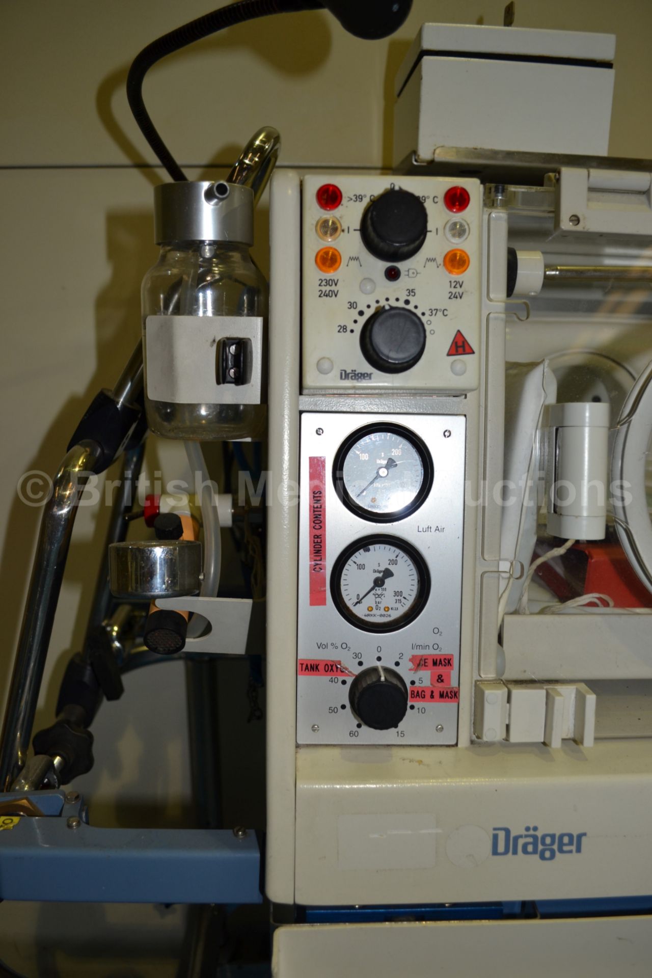 Drager Transport Incubator 5400 with Drager Babylo - Image 3 of 3