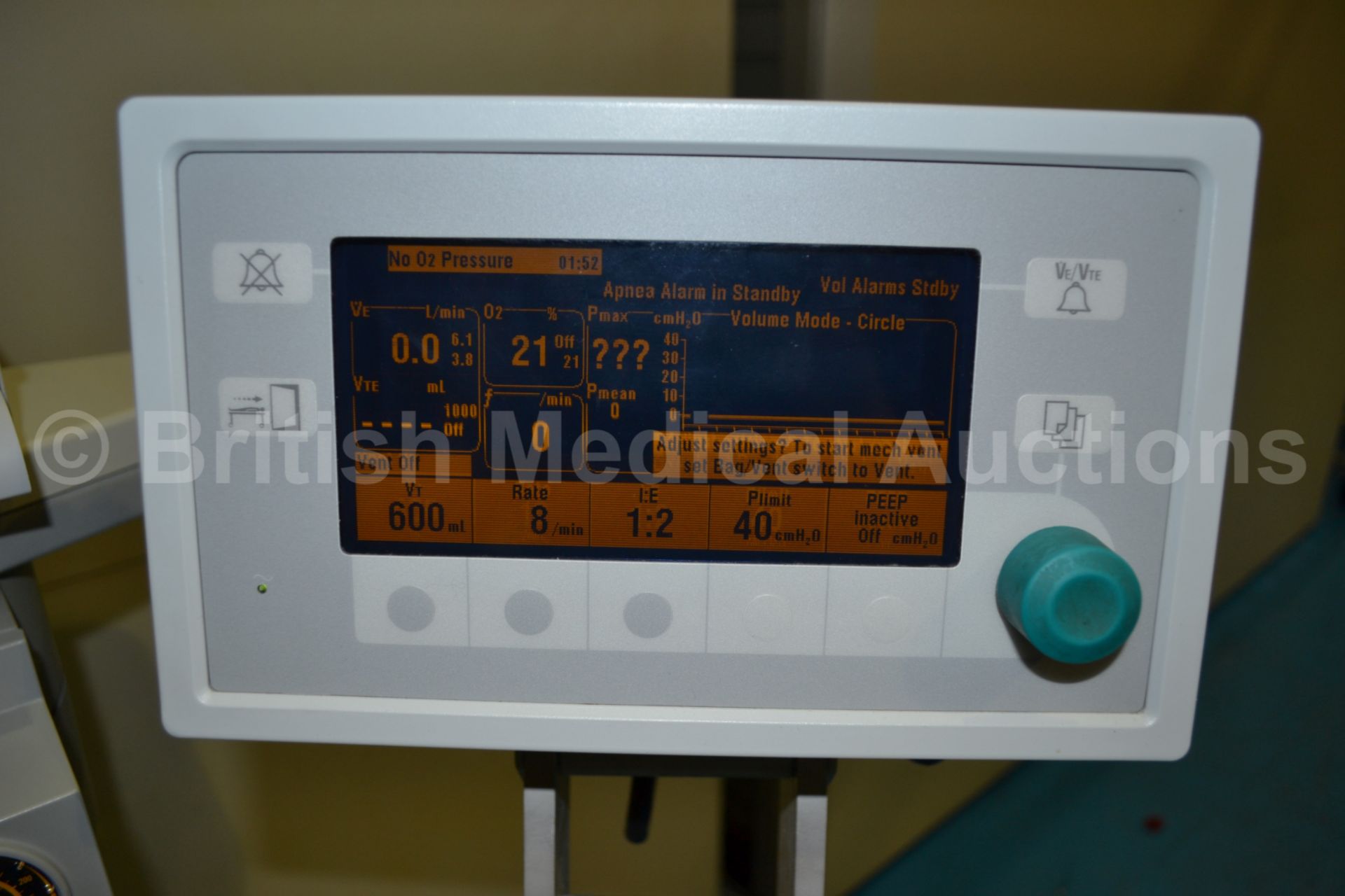 Datex Ohmeda Aestiva/5 Anaesthesia System with Dat - Image 2 of 4